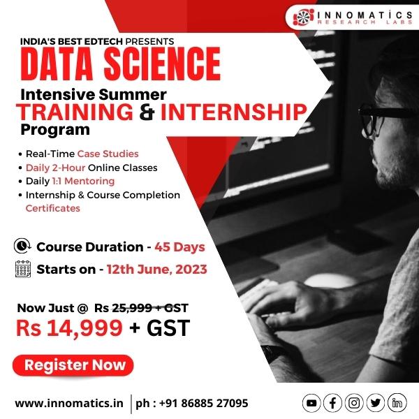Data Science Summer Intensive Training and Internship Program
